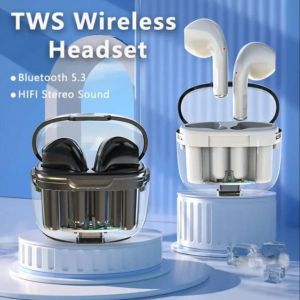 2024 A2Pro Transparent Bluetooth 5.3 9D HiFi Earphones Touch Control Music Headphones IPX5 Waterproof Earbuds With Mic Sports Game Headphones For Xiaomi Huawei Relame iQOO