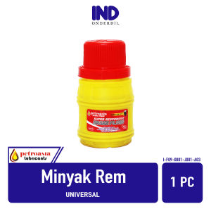 Minyak-Oli-Oil Rem-Brake Fluid 3 Dot-Dot3 SNI Red-Merah-Neutral-Netral Merk Petroasia-Petro asia 50 Ml-50ml