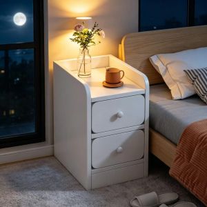 Bedside Table Small Size Nightstand Mini Simple Modern Storage Bedroom Bedside Cabinet【Shipped from Singapore】