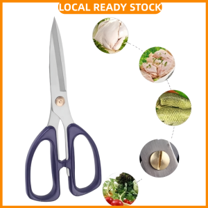 Kitchen Scissors Sharp Fish Killing Shears Blue Household Powerful Chicken Bone Cutting Food Scissor Strong Stainless Steel Household Scissors