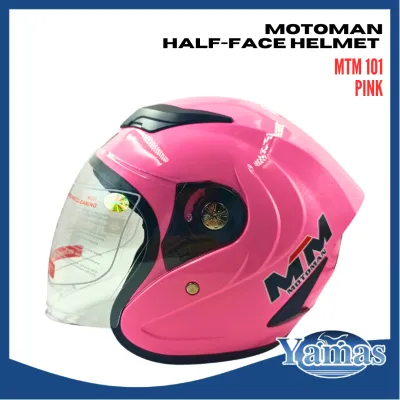 MOTOMAN HALF FACE HELMET MTM-101 MOTORCYCLE PROTECTIVE GEARS YAMAS