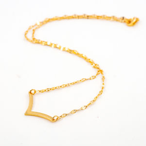 Hyl Jewelry 321N Kalung Stainless Wanita Karat Emas Silver Asli Panjang Muda Dan Anti Luntur