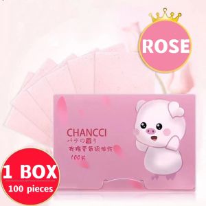 TORAS Oil Absorbing Paper Surface 100 Pieces Of Flax Green Tea Bamboo Charcoal Oil Absorbing Paper