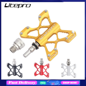 LITEPRO K5 Folding Bike Quick Release Pedal Aluminum Alloy Bearing Pedals For Brompton Bicycle Parts