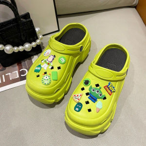 QXshop สินค้าแนะนำ รองเท้าแตะหัวโต ตกแต่งตัวติดการ์ตูน Jibbitz สุดต๊าช สไตล์เกาหลีน่ารัก เรียบง่าย ระบายอากาศ น้ำหนักเบา ราคาถูกสุดเลยนะซิส