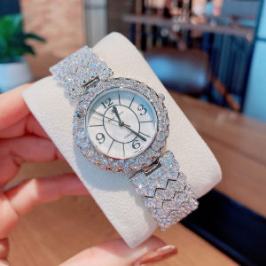 Đồng hồ nữ kiểu dáng lắc tay RonyaICrown RY 2607 mặt xà cừ sang trọng dây đính đá size 28mm và 34mm fullbox