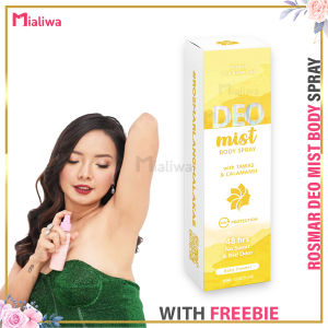 Rosmar Kagayaku Deo Mist Body Spray Pampaputi Ng Kilikili Underarm Whitening Antiperspirant Antibacterial Deodorant Moisturizer Sunflower Oil Aloe Vera Glycerin Moisturizing Dark Spot Body Odor Eliminator Anti Sweat Armpit Germ Protection For Men & Women