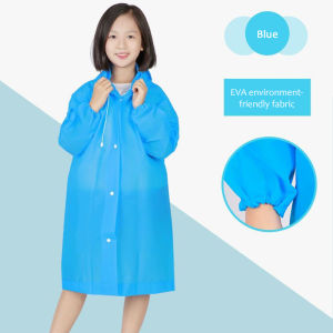 Kids Rain Coat Foldable Waterproof Rain Coat Reusable EVA Children RainCoat Baju Hujan儿童雨衣