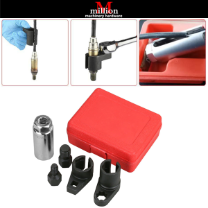 5pcs Oxygen Sensor Socket Wrench Thread Chaser Tool Kit Socket Removal Installation Offset Wrench