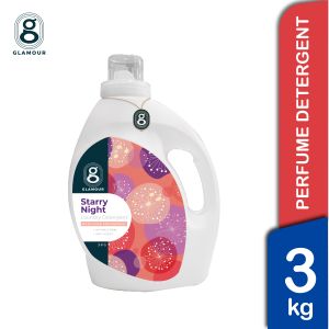 【 Glamour Laundry Liquid Detergent 】 Fine Perfume + softener dobi sabun cuci baju Antibacterial Starry Night 3kg