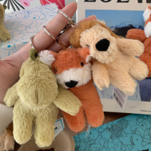 In Stock UK JELLYCAT Shy Lion Plush Pendant Dinosaur Fox Shaped Key-Chain Christmas Gift