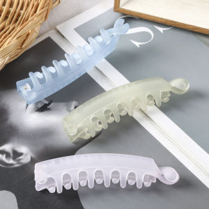Simple Cross Twist Banana Clip New Transparent  Banana Clip Ponytail Hair Accessories