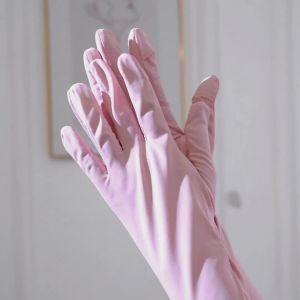 Sun Protection Long Gloves Womens Thin Ice Sleeve Ice Silk Summer Uv Protection Driving Electric Car Riding Non-Slip Breathable