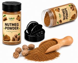 200mL Bottle Shaker Lokal Pantry Nutmeg Powder | Premium Ground Spice | Natural Cooking Ingredient for Baking Desserts Cakes Cookies Bread Coffee Tea Soups Sauces Meat Vegetables Homemade Spice Blends & Everyday Culinary Use