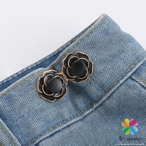 MD ดอกไม้ ตะขอปรับเอวกางเกง  หัวเข็มขัดปรับขนาดกางเกง ขนาดเล็กเครื่องประดับแฟชั่น 1 ชิ้น Waist buckle