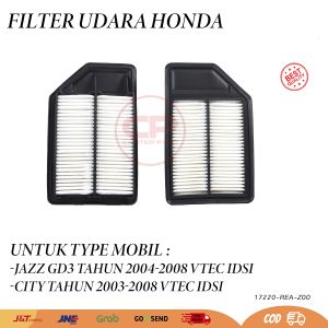 filter udara saringan udara hawa air filter honda jazz gd3 2004 2005 2006 2007 2008 city gd8 2003 2004 2005 2006 2007 2008 vtec idsi 17220-rea-z00