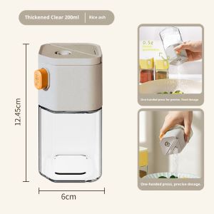 Pelise 2 in 1 Multifunctional Seasoning Shaker Prescription Seasoning Shake Bottle With Press Dispenser For Sugar Salt Pepper And Spices