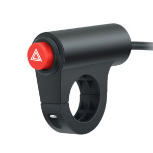 [caichuitan] สวิตช์ไฟเตือนรถจักรยานยนต์ ปุ่มสวิตช์ไฟแสดงสัญญาณเตือนไฟกระพริบคู่อะไหล่รถจักรยานยนต์