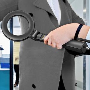 Handheld Metal Detector High Sensitivity Scanner with Audible and Vibration Alerts Foldable Metal Finder Tool Portable