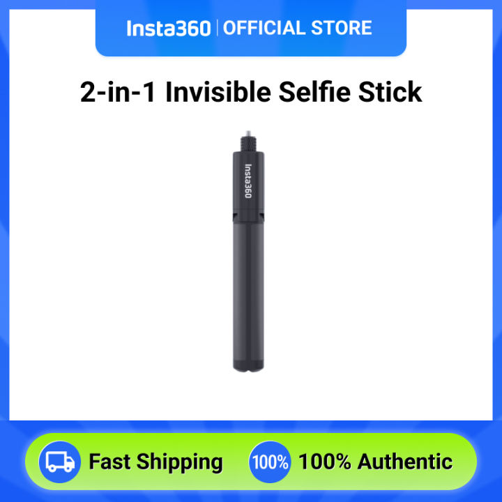 Insta360 2-in-1 Invisible Selfie Stick + Tripod for Insta360 Ace/Ace Pro,  X3, ONE RS, ONE X2, ONE R, GO2