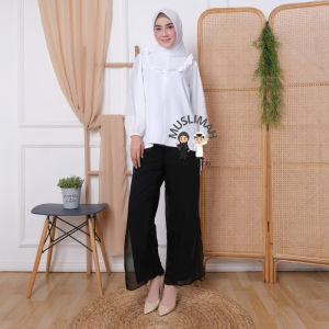 muslimah lesti - blouse wanita terbaru 2021 tunik baju atasan korea style hijab kemeja muslim wanita perempuan import jumbo busui frendly kekinian