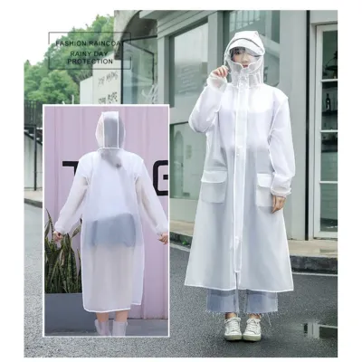 Áo mưa trong suốt có Kính Kèm Chụp Gương Dài Rộng 1 Đầu kèm kính chống giọt bắn chống bụi chất lượng siêu bền