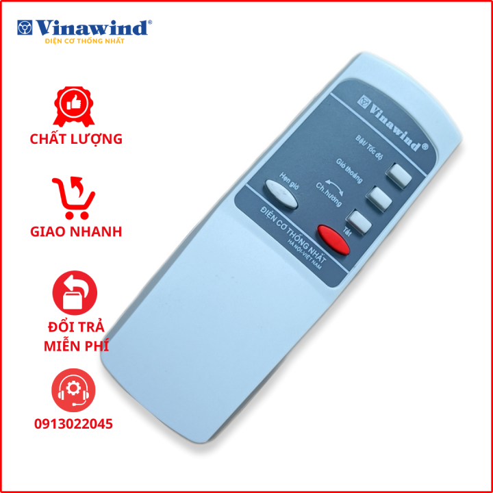 Điều khiển từ xa quạt cây, treo tường, đảo trần Điện cơ thống nhất - Vinawind.