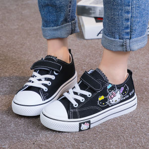 Giày thể thao vải bé gái in hình Kitty ON117