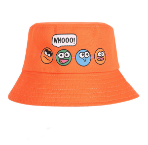 Dita_shop หมวกเด็ก หมวกปีกรอบ สีสันสดใส  มีสายคล้องคาง