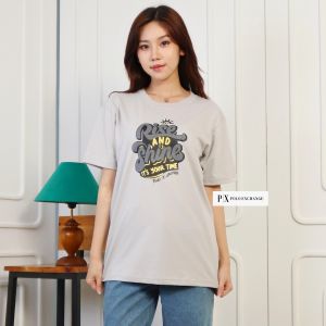 Kaos Casual Trendy Polo Exchange Rise And Shine 10151 Streetwear Premium Nyaman Seharian