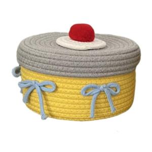 Dệt lưu trữ container cho bàn Essential handwoven giỏ với nắp chống bụi chống hơi ẩm vật dụng đựng đồ văn phòng phẩm