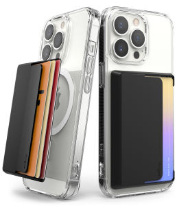 RINGKE® MAGNETIC SIDE SLOT CARD HOLDER Phone Wallet ID & Credit Card for Phone Case Magnetic Card Wallet Compatible MagSafe