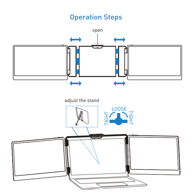[Ganlitong] OFIYAA P2 S2 14inch Portable Monitor For Laptop Screen ...