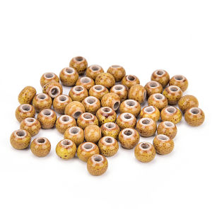 Hmeme 6mm 50pcs hoa men gốm Spacer hạt cho DIY trang sức phụ kiện thiết kế