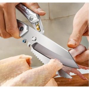 Kéo cắt xương gà thiết kế trợ lực đa năng nhiều công dụng thái thịt mở bia.