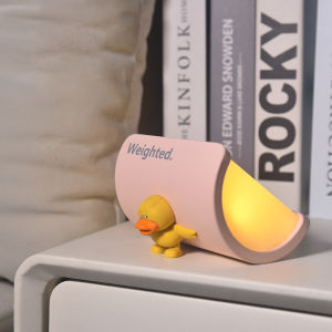 Creative design of duck LED night light with stepless dimming and 3-color lighting portable night light C-type charging suitable for student dormitories desktop bedrooms bedside eye protection night light