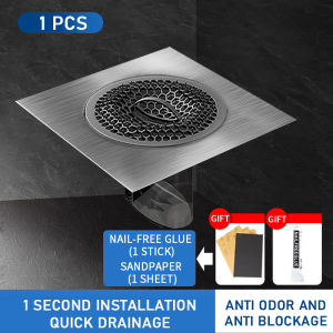 H&W 304 Stainless steel Bathroom Floor drain Deodorant device old floor drain refurbishment hair filter closure cover sewer deodorant anti-overflow