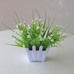MPPT56 Pot Tanaman Hias Bunga Hias Plastik Pot Bonsai Artificial Flower Decoration
