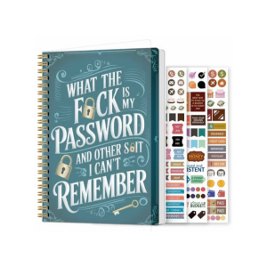 Creative Vintage Password Notebook for Office Use Decorative Metal Element Fun and Secure Record Keeping in Cultural Spaces