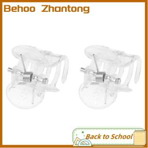 Behoo 50Pcs Transparent 6 Claws Orchid Clips Plastic Butterfly Flowers Support Clear Fixer For Garden Vine Stem Plants Climbing