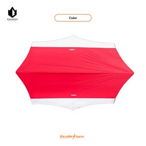 OGABOO Flysheet OCTAGON segi 8 THUNDER STORM bahan nylon 30D PU 5.000 full sealer - BIVAK SET OKTAGON