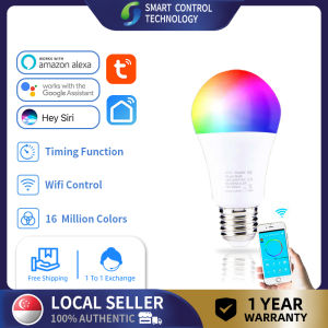SCT WiFi Smart Bulb LE7 6W Wireless LED Smart Light Bulb RBG+Wifi Remote Control LED LE7 Light LED White Bulb Alexa Google Home Assistant Supports IOS And Android Smartphones