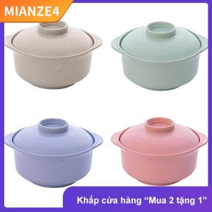 [COD] MIANZE4 Mì Ăn Liền bát có nắp đậy bát cơm nóng súp sinh viên phong cách Nhật Bản thực phẩm container khỏe mạnh nhà bếp Bát Bộ đồ ăn