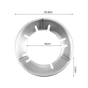 8 Holes Stainless Iron Gas Stove Fire Wind Proof Cover Energy Saver Gas Stove Cover Cooktop Mesh Cooking Torch Gas Stove Wind Shield