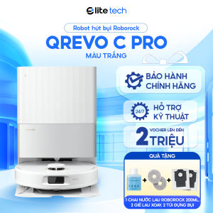 Robot Hút Bụi Lau Nhà Roborock Qrevo C Pro / S pro | 18.500Pa Tự Giặt Sấy Giẻ Lau Xoay Kép Chống Rối
