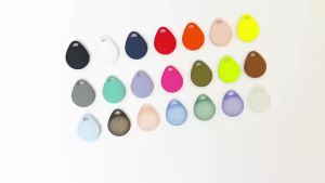 Ốp AirTag Silicone Chống Sốc Chống Bụi Có Thể Rửa Dùng Cho Ví Hành Lý Vòng Cổ Thú Cưng Và Chìa Khóa Xanh/Trắng/Đỏ/Đen