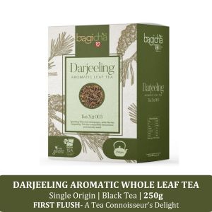 Premium Darjeeling Roasted First Flush Black Tea - Organic Whole Leaf Loose Tea 100g Box