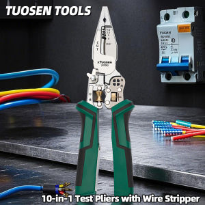 10-In-1 Electrician Multifunctional Electrical Measurement Stripper Crimping Wire stripping pliers