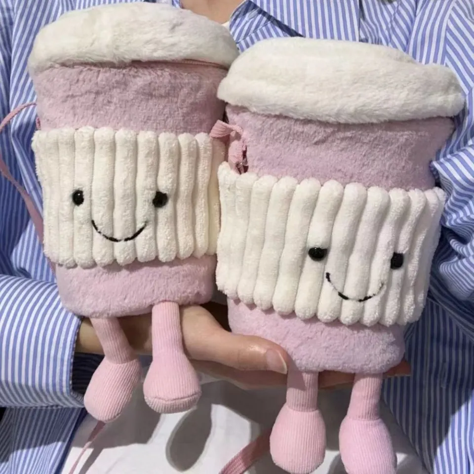 POMELOGBV Amusable UK Coffee Milk Tea Bag Plush Cute Jellycat