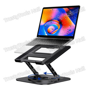 แท่นวางโน๊ตบุ๊ค การหมุน 360° 10-17.3นิ้ การยกและพับ1.5-13นิ้ ที่วางไอแพด มั่นคงและไม่เอียง แผงระบายความร้อน